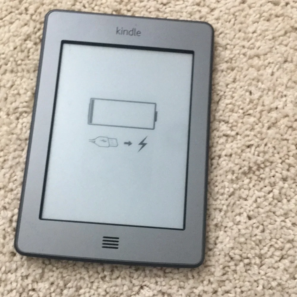E-reader with Purple Protective Cover